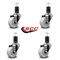 Service Caster 3'' Nylon Wheel Swivel 1-5/8'' Expanding Stem Caster Set, 4PK SCC-EX20S314-NYS-158-4 - alternate 4